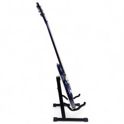 Rickenbacker model no. 360 six string electric guitar, in midnight blue finish, serial no. 33793 made in USA, circa 2017, in Rickenbacker fitted hard case with plush black interior, guitar L100cm