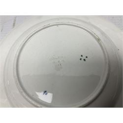 Collection of 19th century William Smith & Co nursery plates, to include examples decorated in the pastime series, and similar, all with moulded floral borders