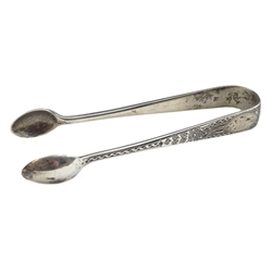  Silver serving spoon Old English pattern by Richard Crossley, London 1783, three other George III silver serving spoons and collection of silver flatware, all hallmarked, approx 12oz  