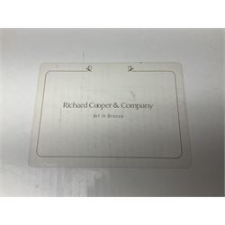 Grant Palmer; Wheels On Fire, limited edition bronze of cyclists, H21cm