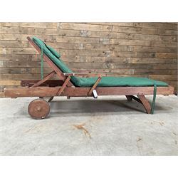 Technique hardwood garden lounger