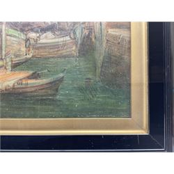 Alfred Pollentine (British 1836-1890): 'The Grand Canal' and 'Santa Maria della Salute' Venice, pair oils on canvas signed, titled verso 40cm x 60cm (2)