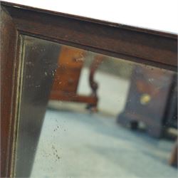 Early 20th century oak framed mirror