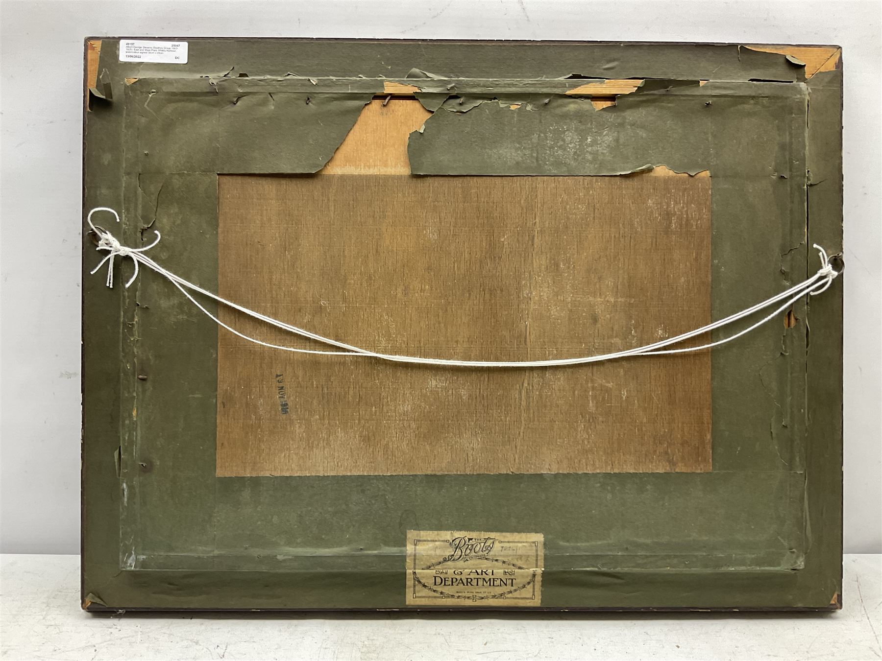 Albert George Stevens (Staithes Group 1863-1925): East and West Piers Whitby Harbour, watercolour signed 34cm x 49cm