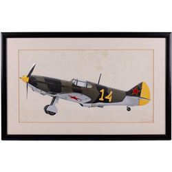 John Batchelor (British 1936-2019): Aircraft Studies, set of eleven gouaches variously signed and inscribed, max 35cm x 52cm (11)