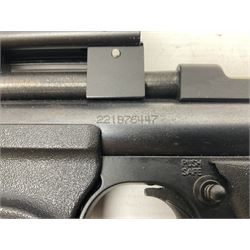 Crosman Model 2250B .22 cal. CO2 rifle, with PAO red dot sight and skeleton stock, serial no.221B76447, L77.5cm overall  NB: AGE RESTRICTIONS APPLY TO THE PURCHASE OF AIR WEAPONS.