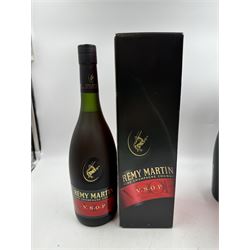 Three bottles Remy Martin V.S.O.P champagne cognac, 70cl 40% vol, in original boxes