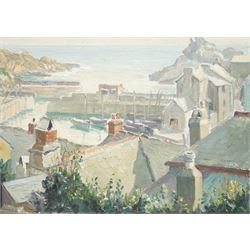 Cornish School (20th century): Mousehole Harbour - Cornwall, oil on board signed 25cm x 35cm