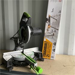 Evolution Fury3-XL Chop saw and Toughbuilt two pack C550 Sawhorse job site table (unopened) - THIS LOT IS TO BE COLLECTED BY APPOINTMENT FROM DUGGLEBY STORAGE, GREAT HILL, EASTFIELD, SCARBOROUGH, YO11 3TX
