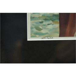 Tiffany Erwin Cant (American 1954-): '12:15' and 'Falling Fruit', pair of limited edition lithographs numbered 240/400 and 383/400, 51cm x 68cm (2)