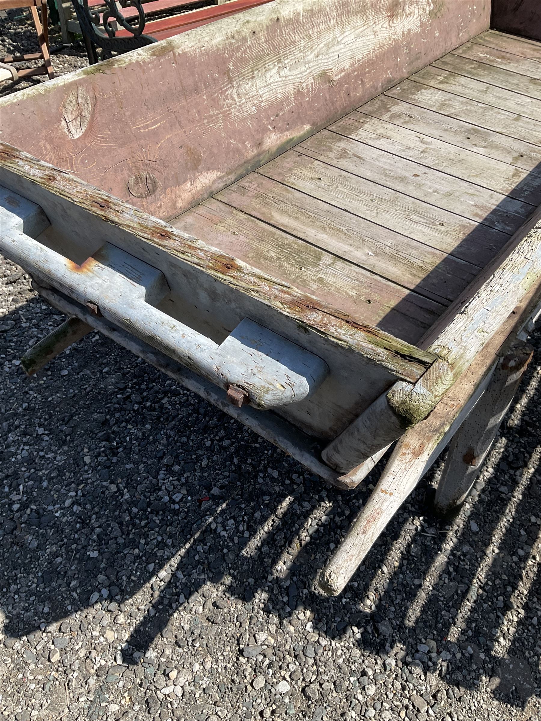 Large wooden pig salter - THIS LOT IS TO BE COLLECTED BY APPOINTMENT FROM DUGGLEBY STORAGE, GREAT HILL, EASTFIELD, SCARBOROUGH, YO11 3TX