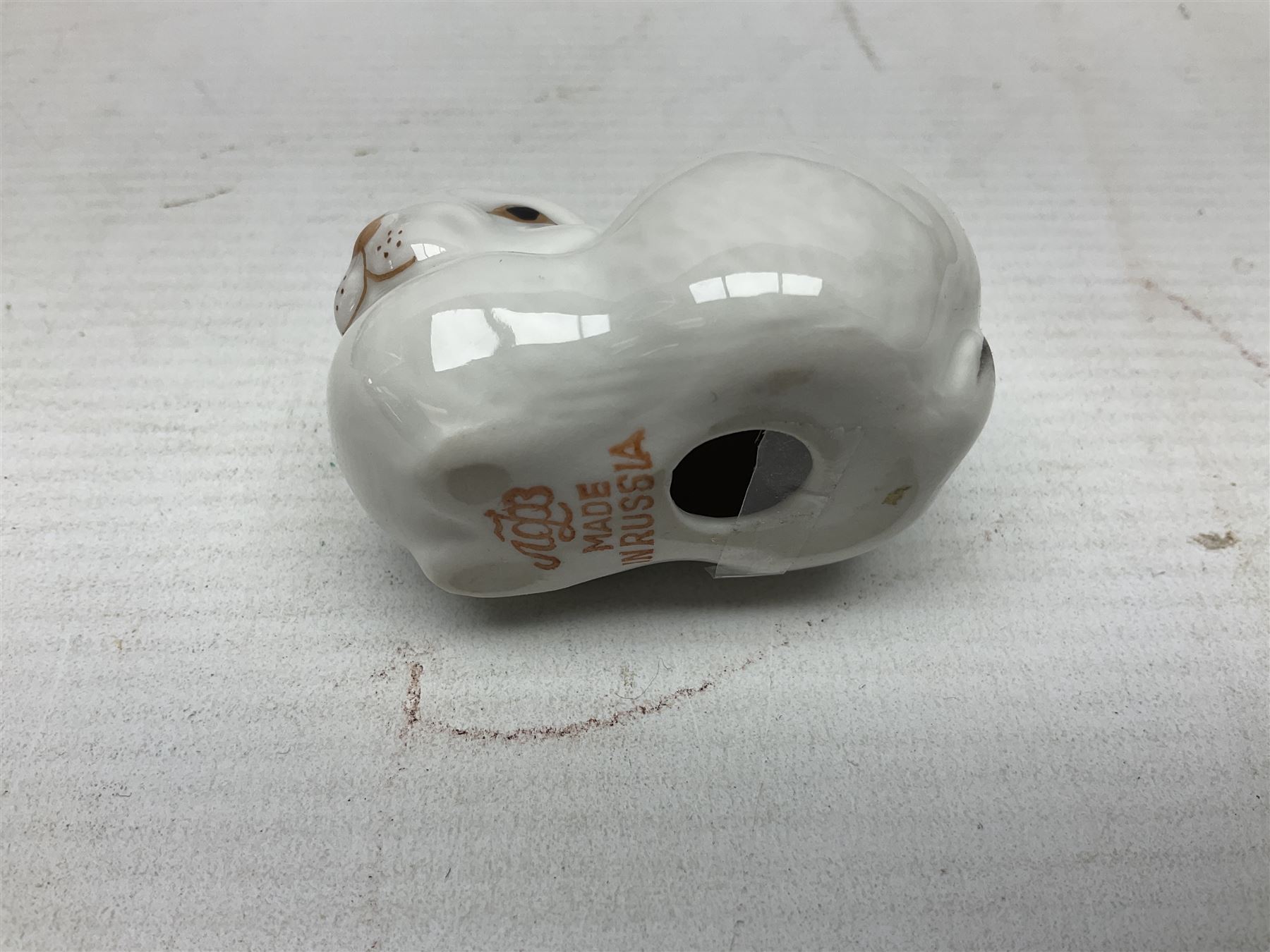 Collection of Russian Lomonosov USSR animal figures, to include  lynx, tiger, red panda, sealion, panada, etc 