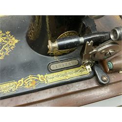 Composite figure of a Roman chariot, together with Olympia NK4040 camera, sewing machine and other collectables, in two boxes  