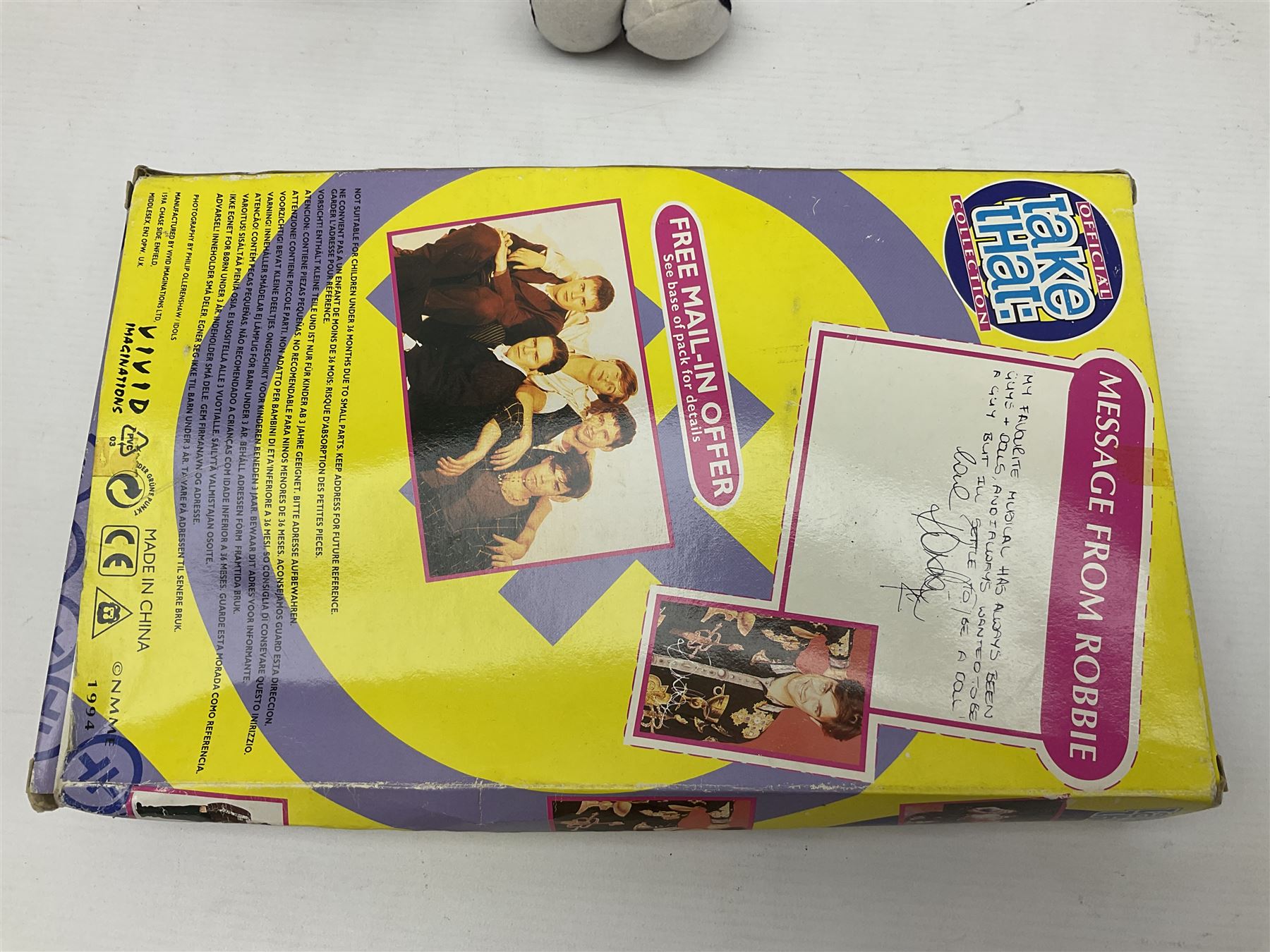 Three Mattel carded Harry Potter dolls - Harry, Hermione & Dumbledore; Vivid Imaginations Take That Robbie doll; all boxed; three Manchester United figures of players (one boxed); and The Simpsons 3-D Chess Game; boxed