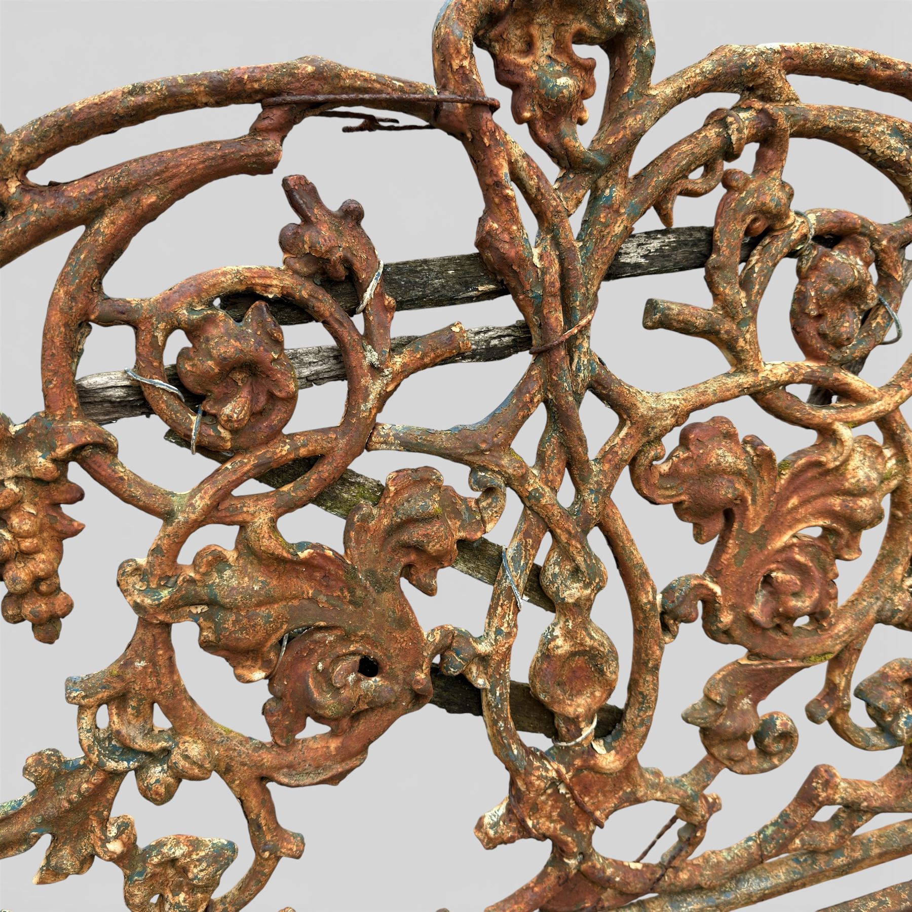 Coalbrookdale design cast iron garden bench