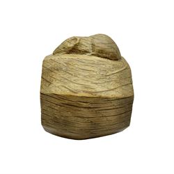 Mouseman - oak napkin ring, octagonal bulbous form carved with mouse signature, by the workshop of Robert Thompson, Kilburn