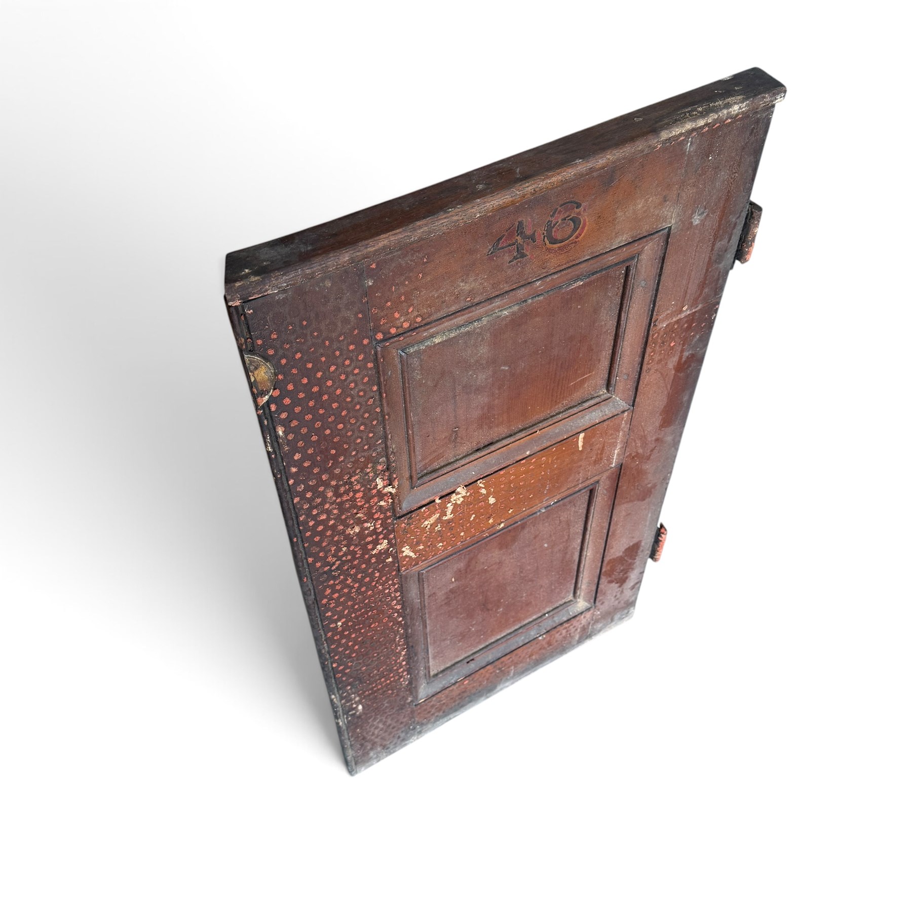 Collection of approximately twenty stained pine Victorian pew end doors or shutters, each formed of two panels with stencilled numbers to the top
Provenance: recently removed from Pocklington Methodist Church