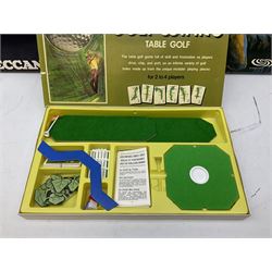 Meccano - Set No.5 with instruction booklets and Set 1+1X Conversion Set; both boxed; Adman Grandstand TV Game; boxed; Parker Colditz Board Game; and four Waddingtons Board Games including Cube Fusion, Totopoly, Golf Winks and Buccaneer; all boxed (8)