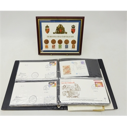  Collection of FDCs, stamp booklets, miniature sheets, 'The Britannia Coin & Stamp Collection' etc, in one ring binder and loose  