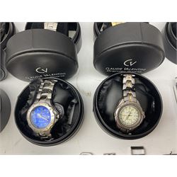 Collection of wristwatches including Curtis Liberty, eight Claude Valentini, Jeep, Limit, Avia, Philip Persio and Sekonda (27)
