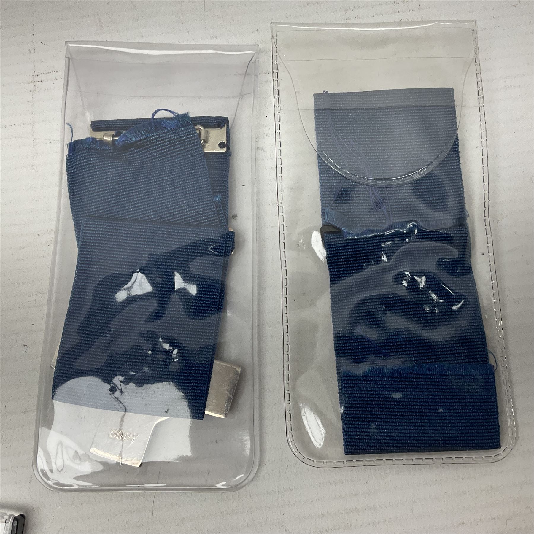 Two Imperial Service Medals to Elsie Hannah Ferguson and Fred Whitehead; each in original case; WWI Special Constabulary Medal to Inspr. Alfred W. Thompson; modern Prisoner of War Medal; cased; replica Victoria Cross and India Mutiny Medals with archive of information relating to Pte. Robert Newell V.C. 9th Lancers; replica Victoria Cross and George Cross with miniatures; and other replica medals etc