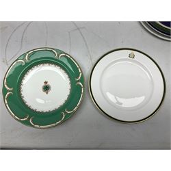 Collection of Regimental dinner wares, to include Manchester Regiment soup bowl, Worcestershire regiment plate, Royal Irish Regiment plate, Suffolk Regiment plate, three Royal Gloucestershire plates, King's Hussars plate, King's Dragoon Guards and seven others (15)   