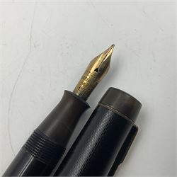 Five fountain pens, to include Stephens no 270, Curzon Typhoo, WHSmith The Wembley Pen and the Nectar, all with 14ct gold nibs  