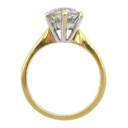 Early 20th century 18ct gold pink three stone ring, with four diamond accents set between, Birmingham 1918
