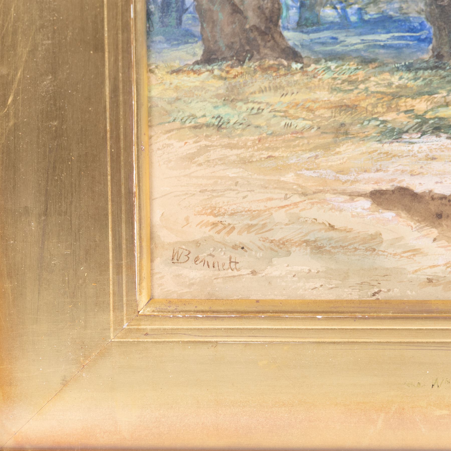 William Bennett (British 1811-1871): The Old Tree, watercolour signed 40cm x 29cm