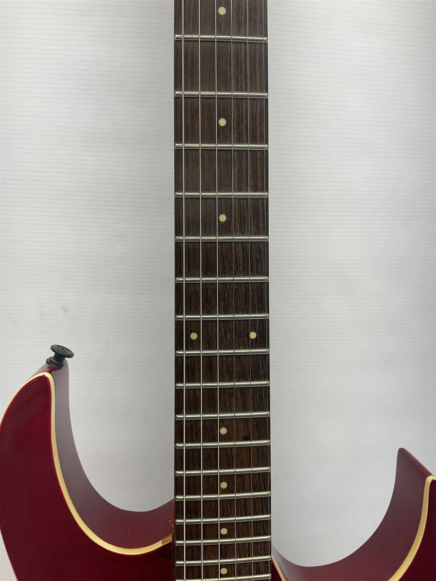 Maverick HSH rock guitar with Floyd Rose tremolo, L100cm overall; in soft carrying case.