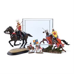 Ballantynes of Walkerburn 16th Lancer Aiwal 1884, together a model of Crusader 