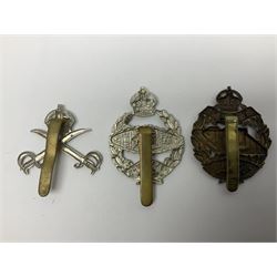Twenty-seven military metal cap badges including Royal tank Corps, Reconnaissance Corps, Royal Armoured Corps, Royal Corps of Signals, Womens Army Auxiliary Corps, Queen Mary's Army Auxiliary Corps, Auxiliary Territorial Service,  Royal Engineers, REME, Army physical Training Corps etc 