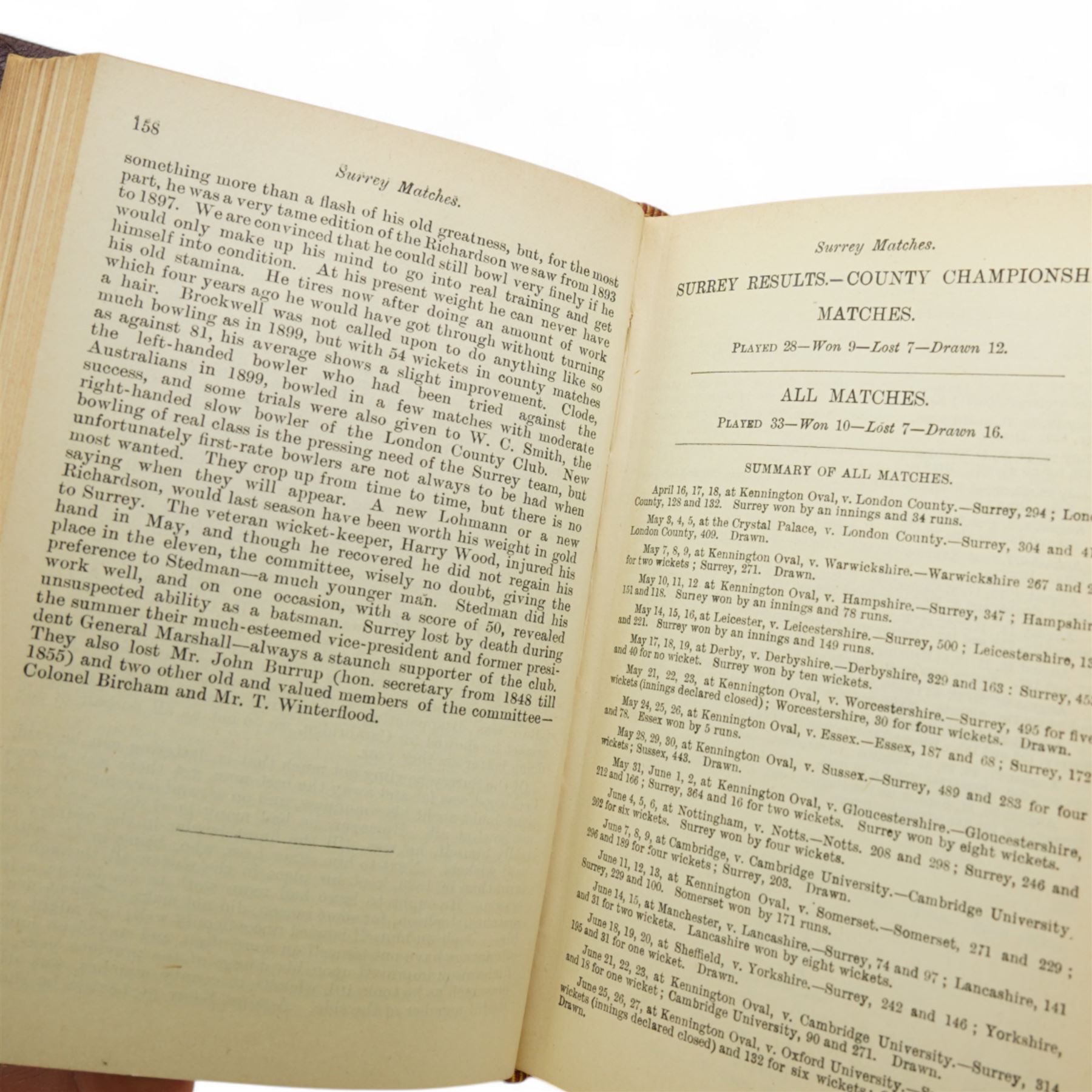 Wisden's Cricketers Almanack 1901 from the John Harrison collection