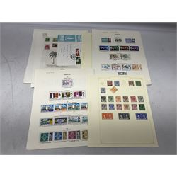 Stamps including various King George VI 8th June 1946 Victory, various 1923-1948 Silver Wedding, Malaya, Cyprus, China overprints on Hong Kong etc, housed on stockbook/album pages 