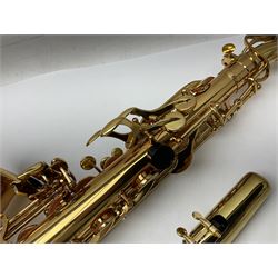 Trevor James Artemis A1 brass alto saxophone AL11572, serial no.321041; in lightweight carrying case with accessories