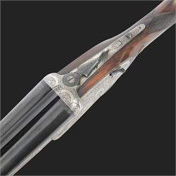 Garbi Black Sabel De Luxe, 12 bore double trigger sidelock ejector, side by side double barrel shotgun with 69cm (27