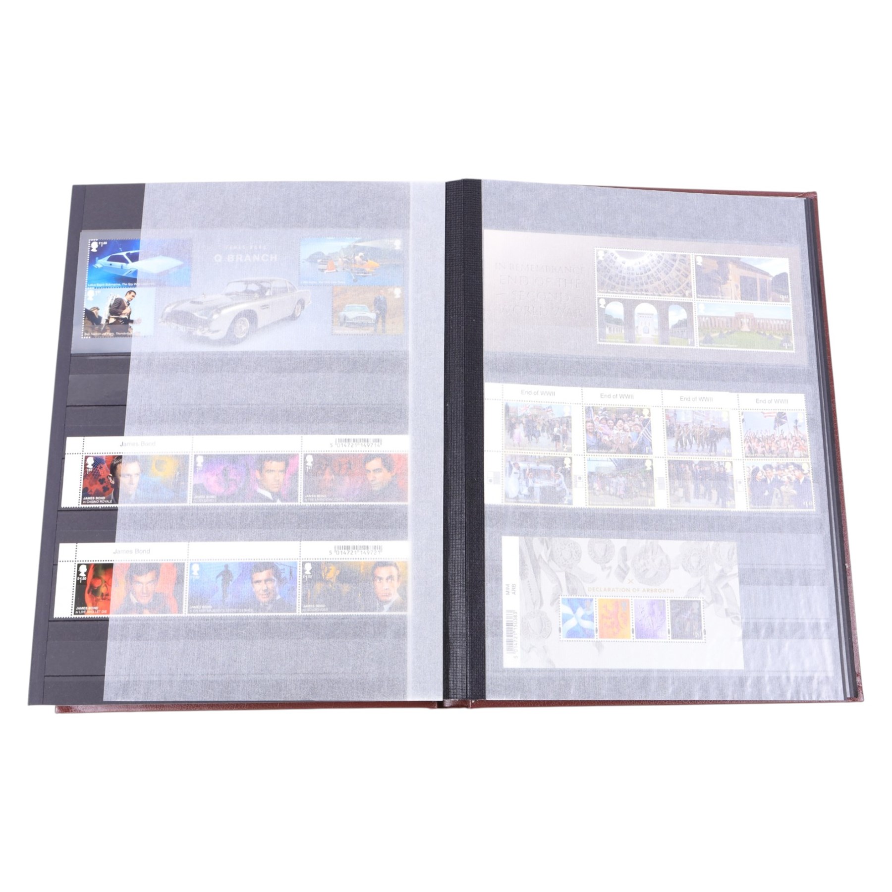 Queen Elizabeth II mint decimal stamps in one folder, face value of usable postage approximately 800 GBP