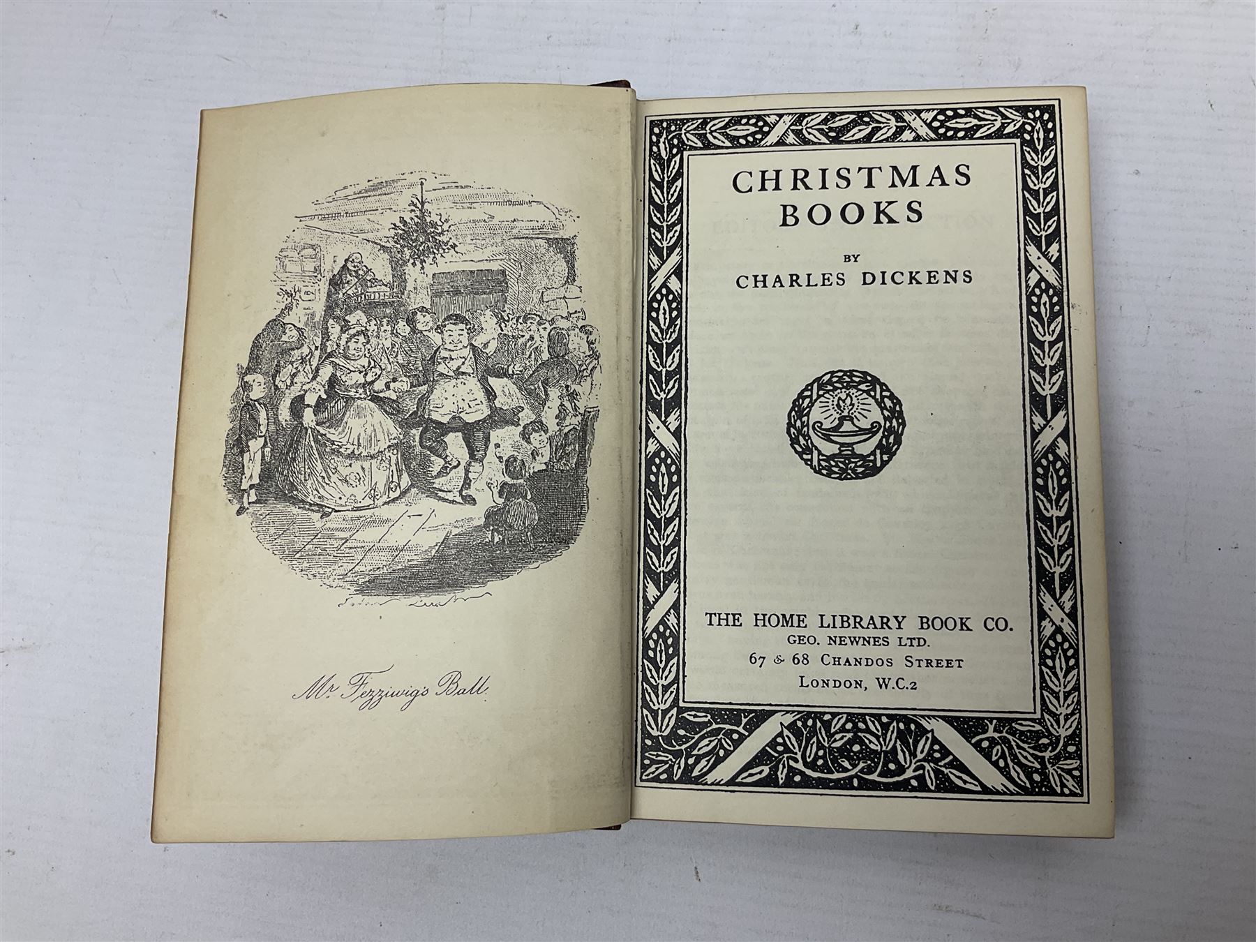 Twenty one volumes of Charles Dickens,  by The Home Library Book company, together with The Readers Digest bedside book of the art of living 