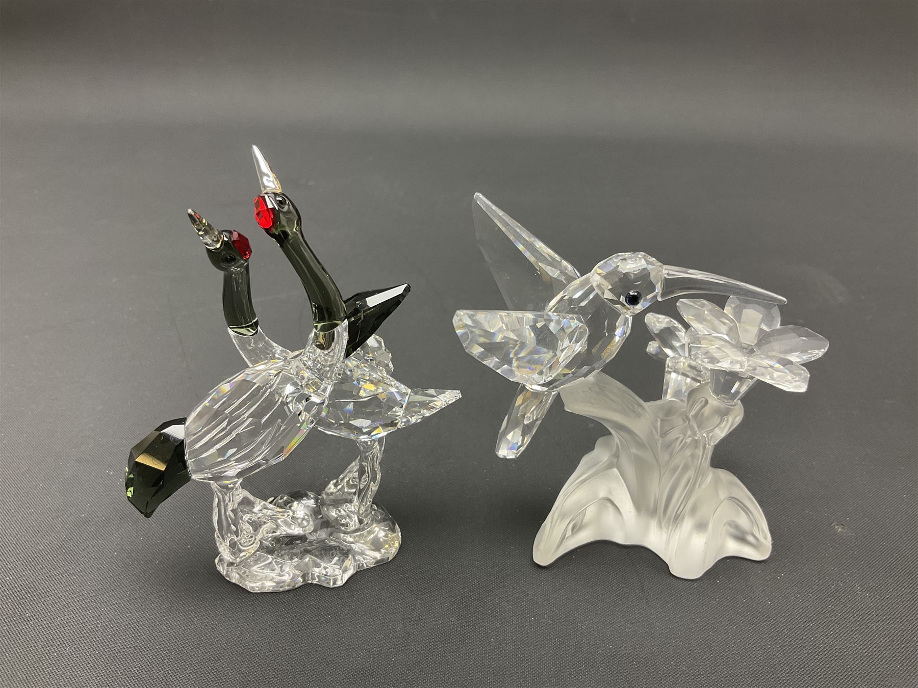 Fourteen Swarovski Crystal bird figures, to include toucan, mandarin duck, swans, parrot, cranes etc 