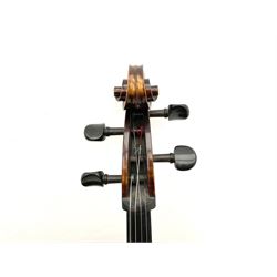 Alfred Stingl by Hofner cello, model AS-360 with 75.5cm two-piece maple back and ribs and spruce top, bears label with serial no.JO411-0706, L122cm; in carbon-fibre carrying case with bow