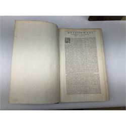 Ioanis Maldonati Sapharensis Societatis Jesu Theologi Commentarii In Quator Evangelistas .... Editio Postrema .... 1629 Paris Petri Billaine. Folio with later quarter leather binding; and Sacrorum Bibliorum Vulgatae Editionis Concordantiae Ad Recognitionem Iussu Sixti V. Pont. Max..... 1642 Antwerp. Folio quarter vellum with leather boards (2)