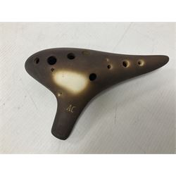 Four ocarinas three 10 hole ocarinas and one 16 hole double ocarina, three of which being from the Legend of Zelda franchise 