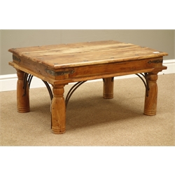  Rectangular Mexican pine coffee table 80cm x 60cm, H40cm   