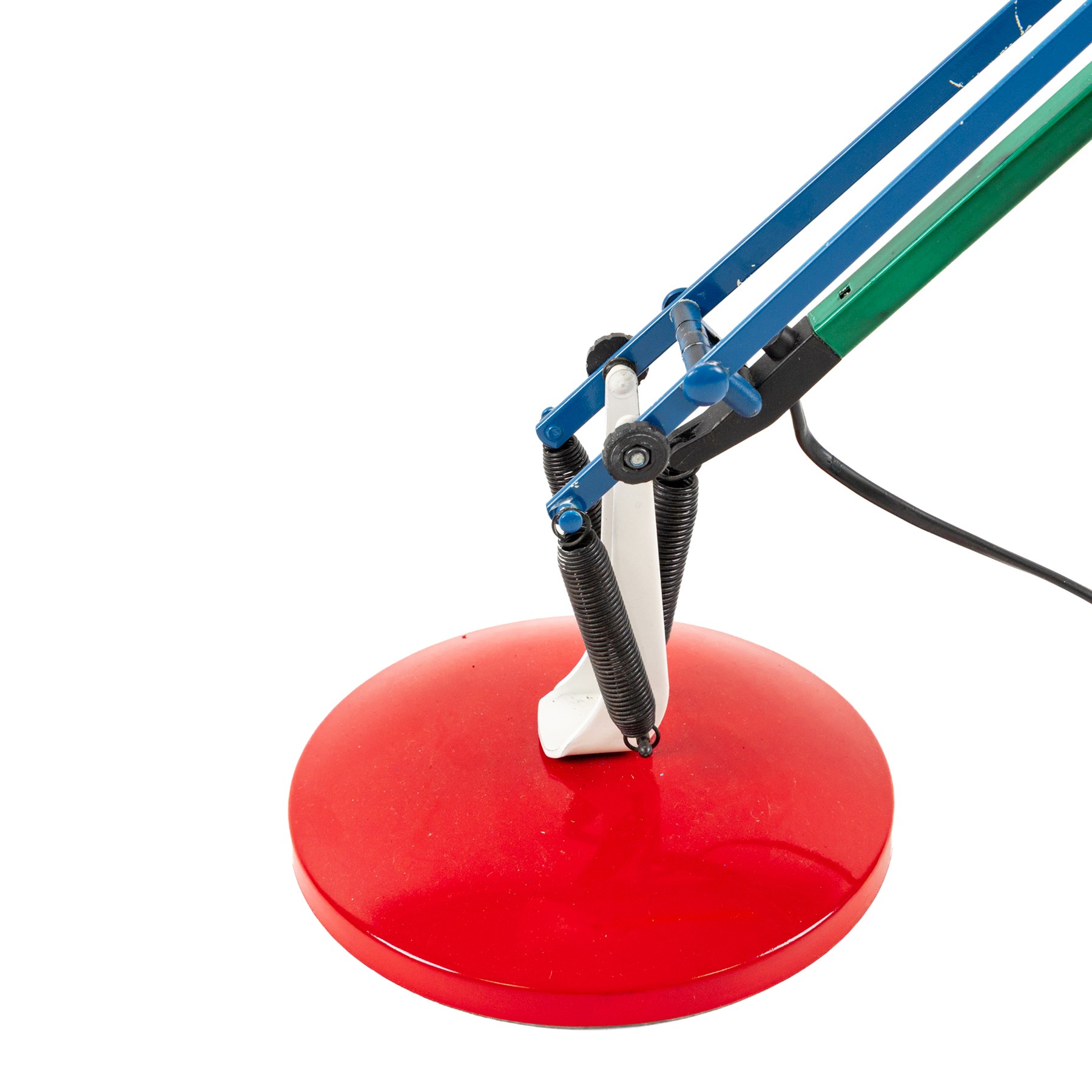 Anglepoise lamp in white, red, yellow and green, H74cm