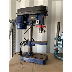 Draper 2500rpm 180w pillar drill together with Black and Decker pillar drill stand  - THIS LOT IS TO BE COLLECTED BY APPOINTMENT FROM DUGGLEBY STORAGE, GREAT HILL, EASTFIELD, SCARBOROUGH, YO11 3TX