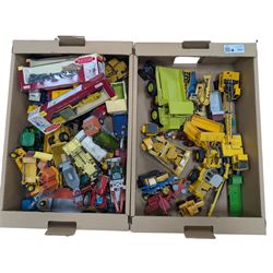 Collection of diecast construction vehicles, including West German NZG Modelle Terex no. 407 and other examples by Joal, Ros, ERTL, etc, all unboxed 