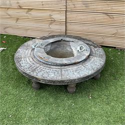 Vintage Indian copper fire pit decorated with rivets  - THIS LOT IS TO BE COLLECTED BY APPOINTMENT FROM DUGGLEBY STORAGE, GREAT HILL, EASTFIELD, SCARBOROUGH, YO11 3TX