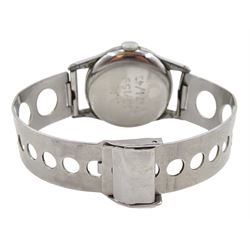 Omega WWII Air Ministry Issue stainless steel, manual wind wristwatch, No. 9701882, cream dial with Arabic numerals, back case engraved A.M 6B/159 7671/43,on associated stainless steel bracelet