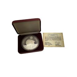  Jamaica 1981 twenty five dollar sterling silver proof coin, commemorating the Royal Wedding of Prince Charles and Lady Diana Spencer, cased with certificate