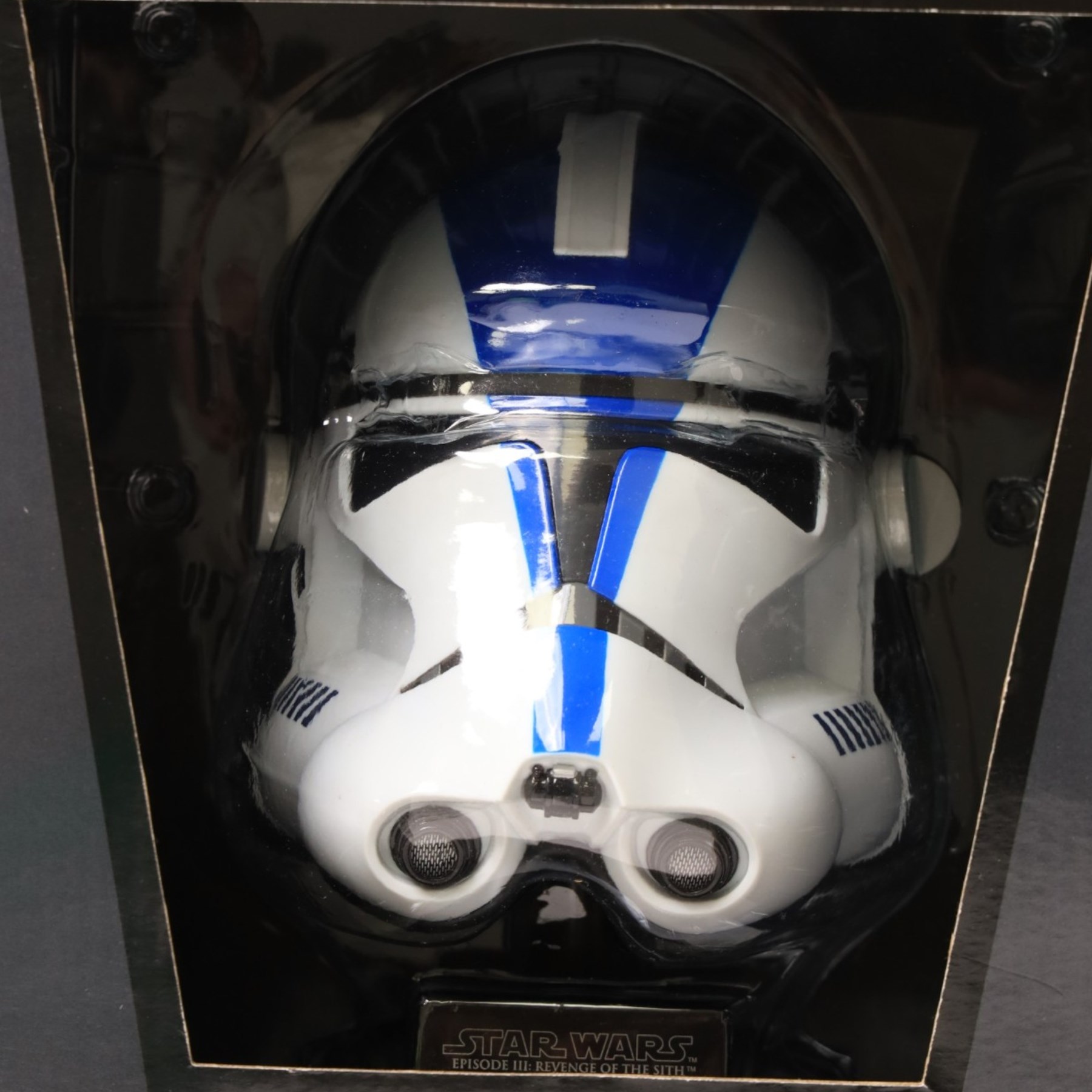 Four Gentle Giant Star Wars busts, comprising 2014 Premier Guild Exclusive Wedge Antilles Deluxe Mini Bust, 2013 Convention Exclusive C-3PO McQuarrie Concept, Finn and Preview Exclusive Chewbacca Mynock Hunt, together with a Master Replicas 501st Legion Clone Trooper Helmet Scaled Replica, all boxed